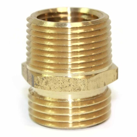 3/4 Inch GHT Male X 1/2 Inch Male NPT Hose Fitting, PK 6